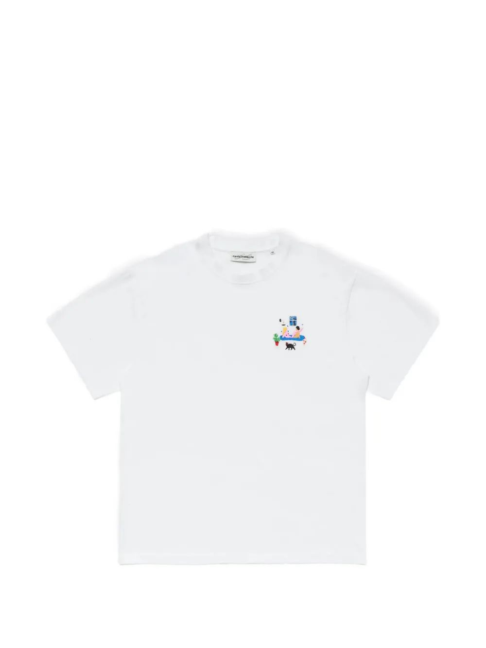 CARNE BOLLENTE 리어 윈도우 자수 티셔츠