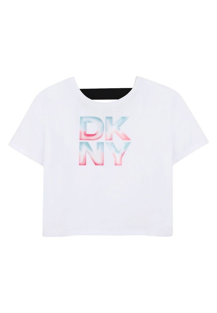 Dkny Kids 로고 프린트 크루넥 티셔츠