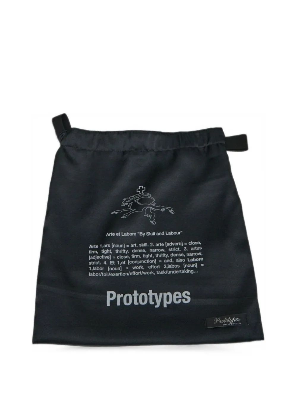 PROTOTYPES 로고 프린트 드로스트링 클러치백