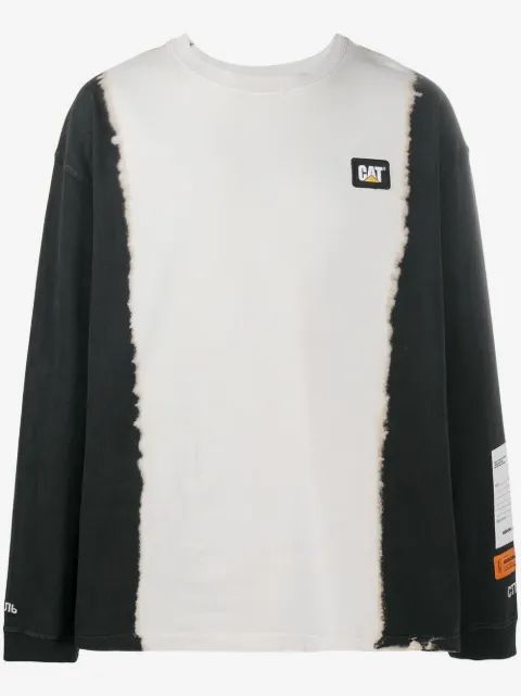 HERON PRESTON 브러시스트로크 프린트 티셔츠