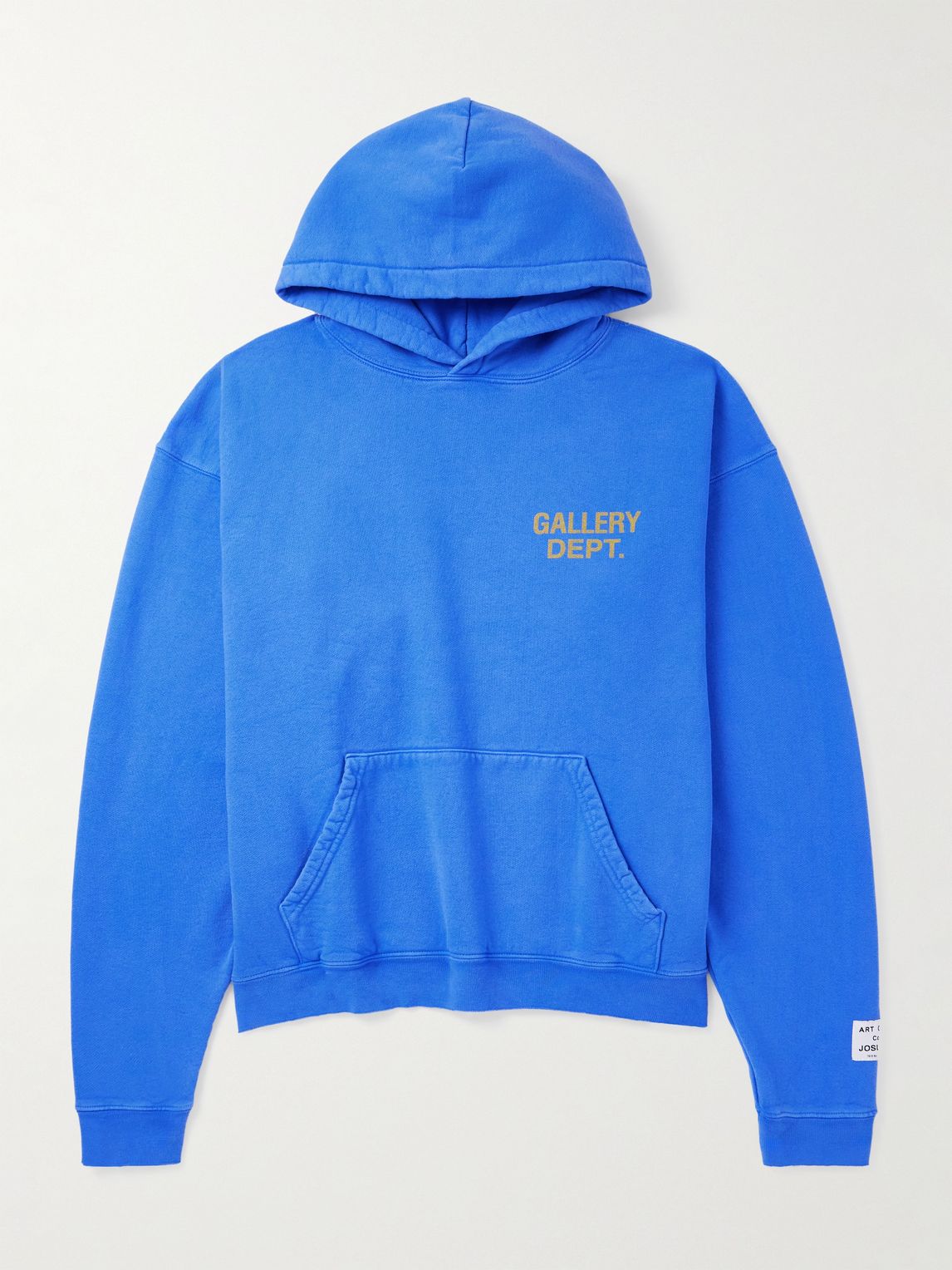 GALLERY DEPARTMENT 90s 오버사이즈 로고 프린트 면 저지 후드티