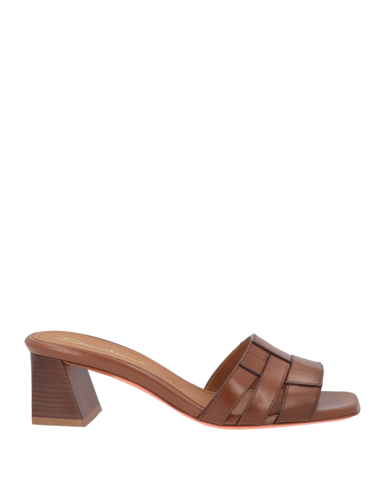 SANTONI 솔리드 컬러 샌들