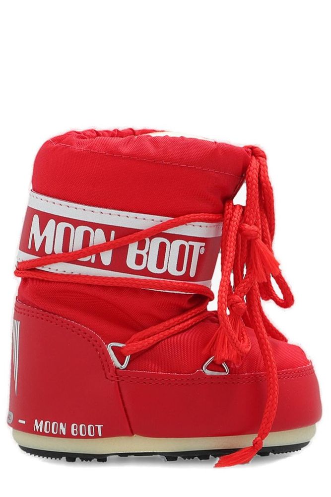 Moon Boot Kids 아이콘 레이스업 미니 스노우 부츠