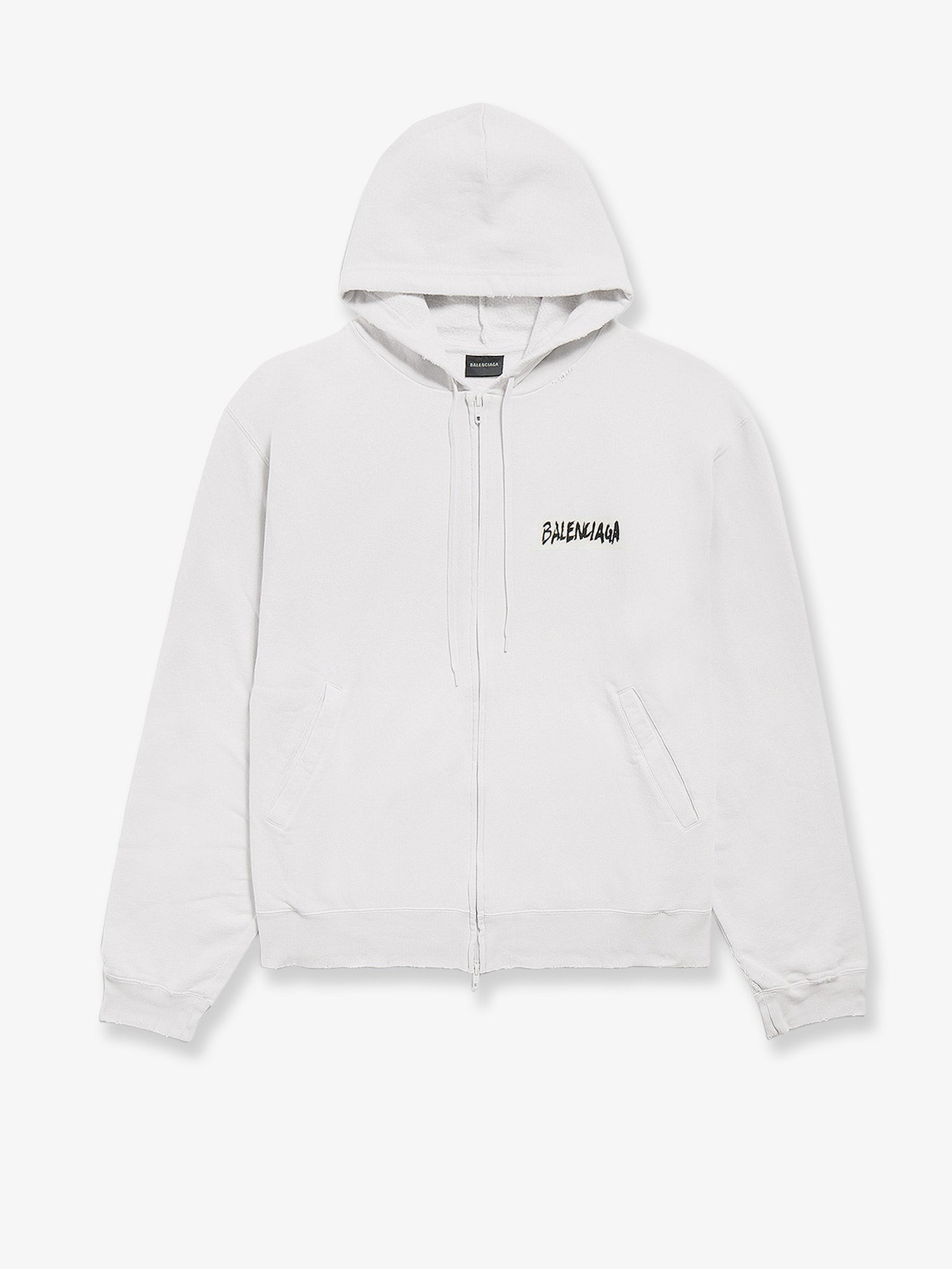 BALENCIAGA 오버 집업 후드티 코튼 스웨트셔츠