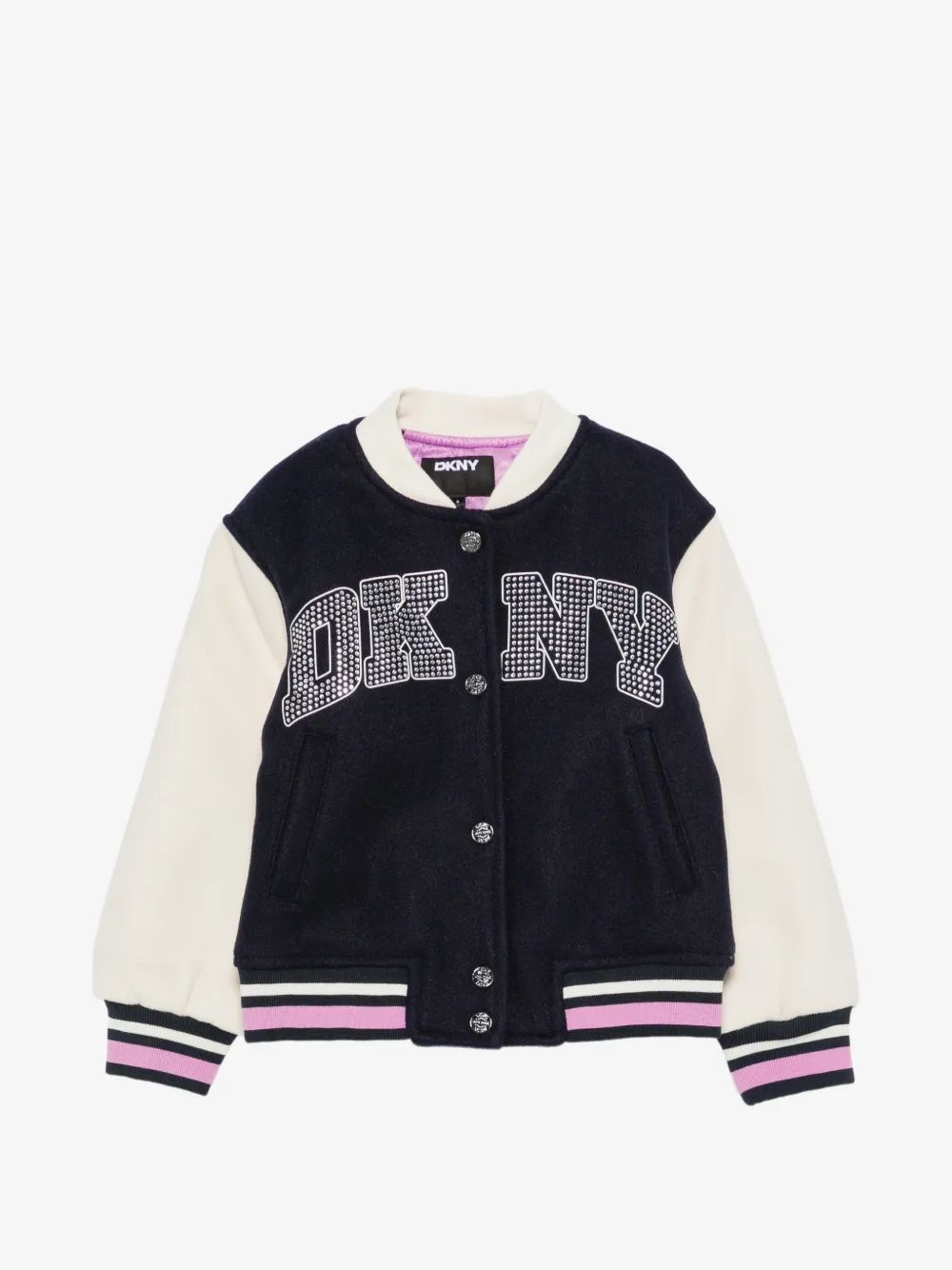 Dkny Kids 로고 패치 장식 자켓