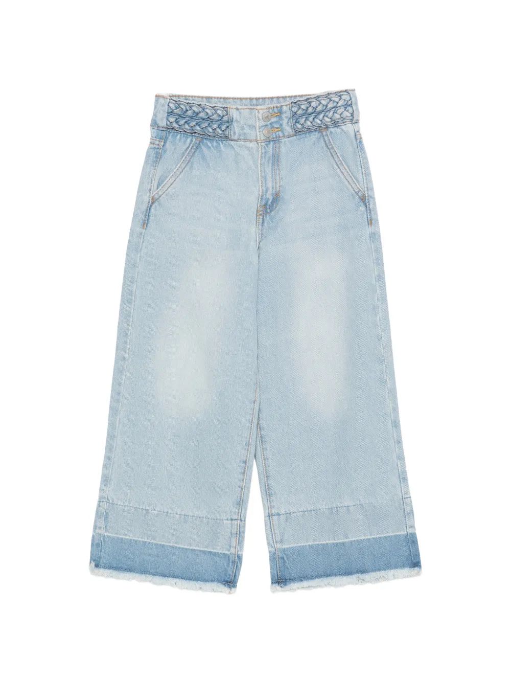 Levi's Kids 브레이드 웨이스트밴드 프레이드 진
