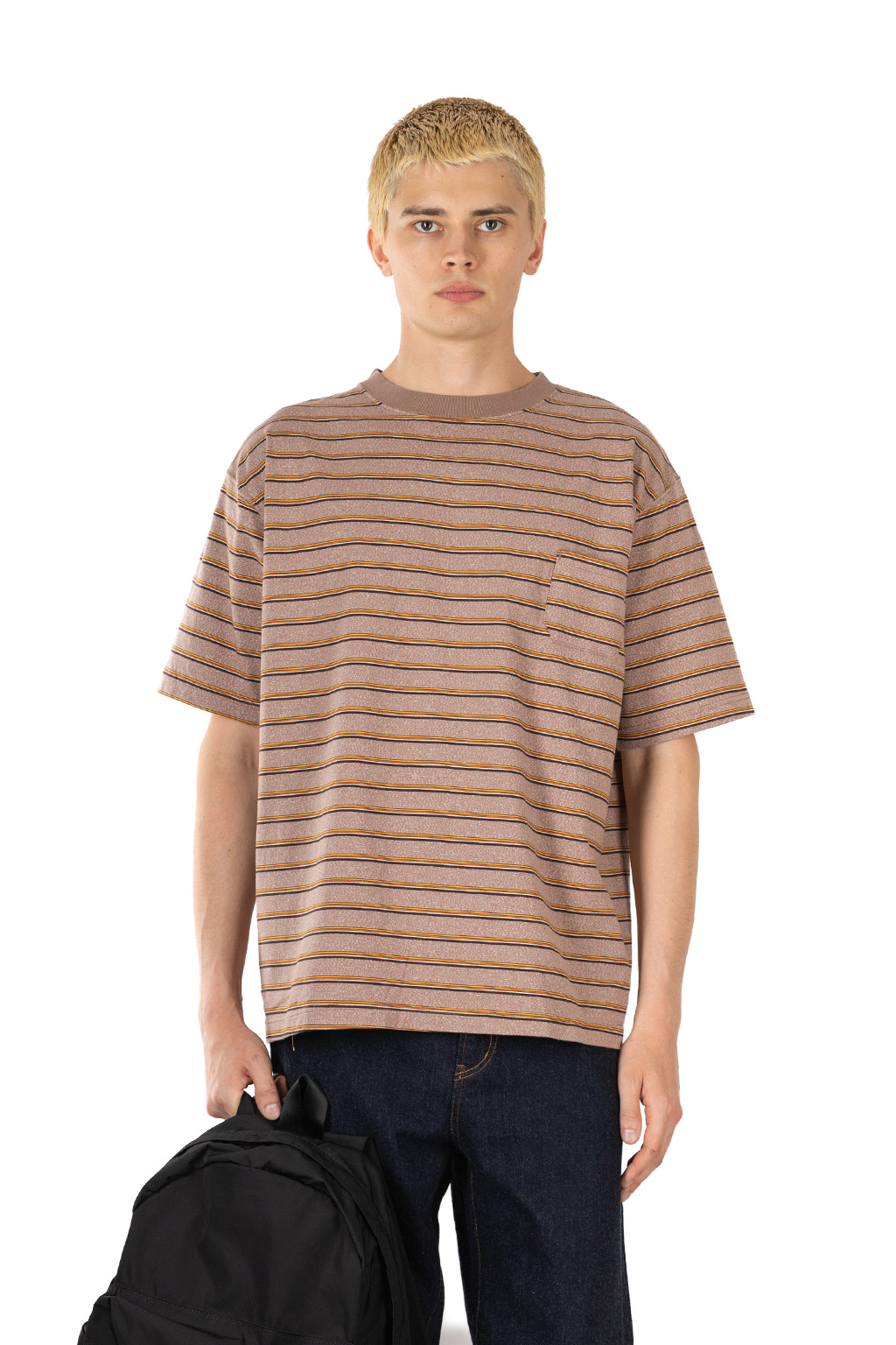Nigel Cabourn 7.8온스 보더 반팔 티셔츠