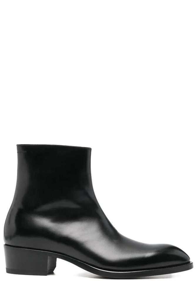 TOMFORD 포인티드 토우 집업 부츠