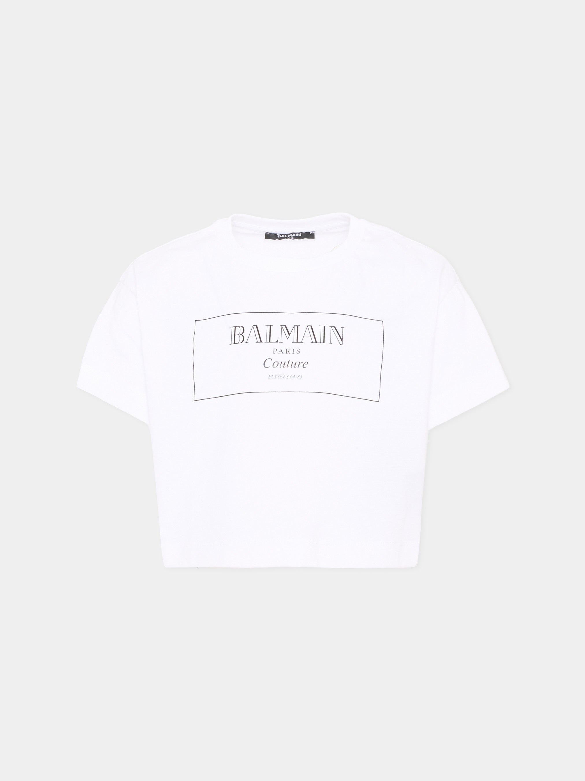 Balmain Kids 로고 티셔츠
