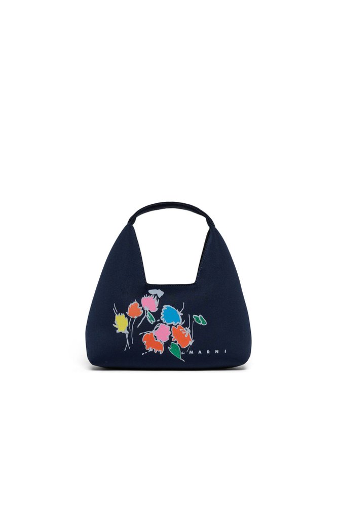 Marni Kids 다이아몬드 프린트 숄더 백