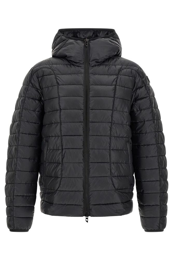 DIESEL 디젤 26FW 블랙 W-STONE-WRD 로고패치 후드 경량 패딩 자켓 A21927 0DMBG 9XX