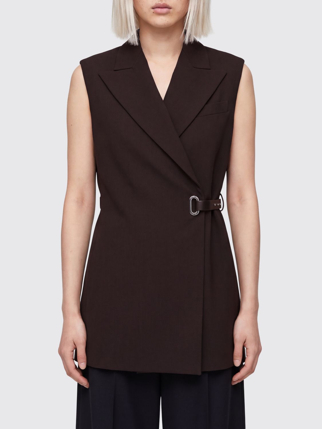 SPORTMAX 스포츠맥 테일러드 비스코스 조끼