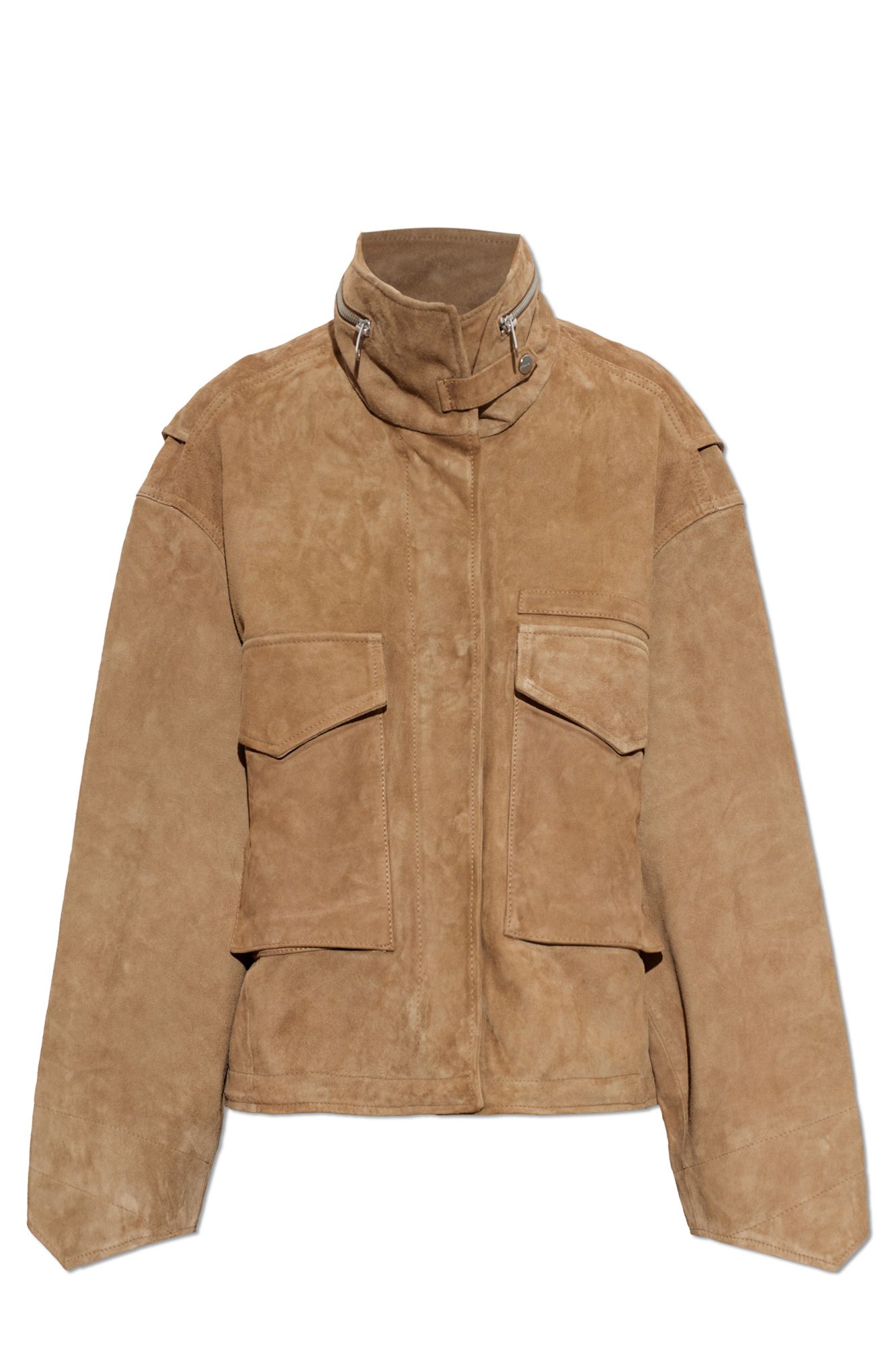 All Saints 클레이 스웨이드 카라 자켓