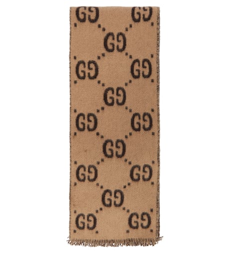 Gucci Kids GG 자카드 울 스카프
