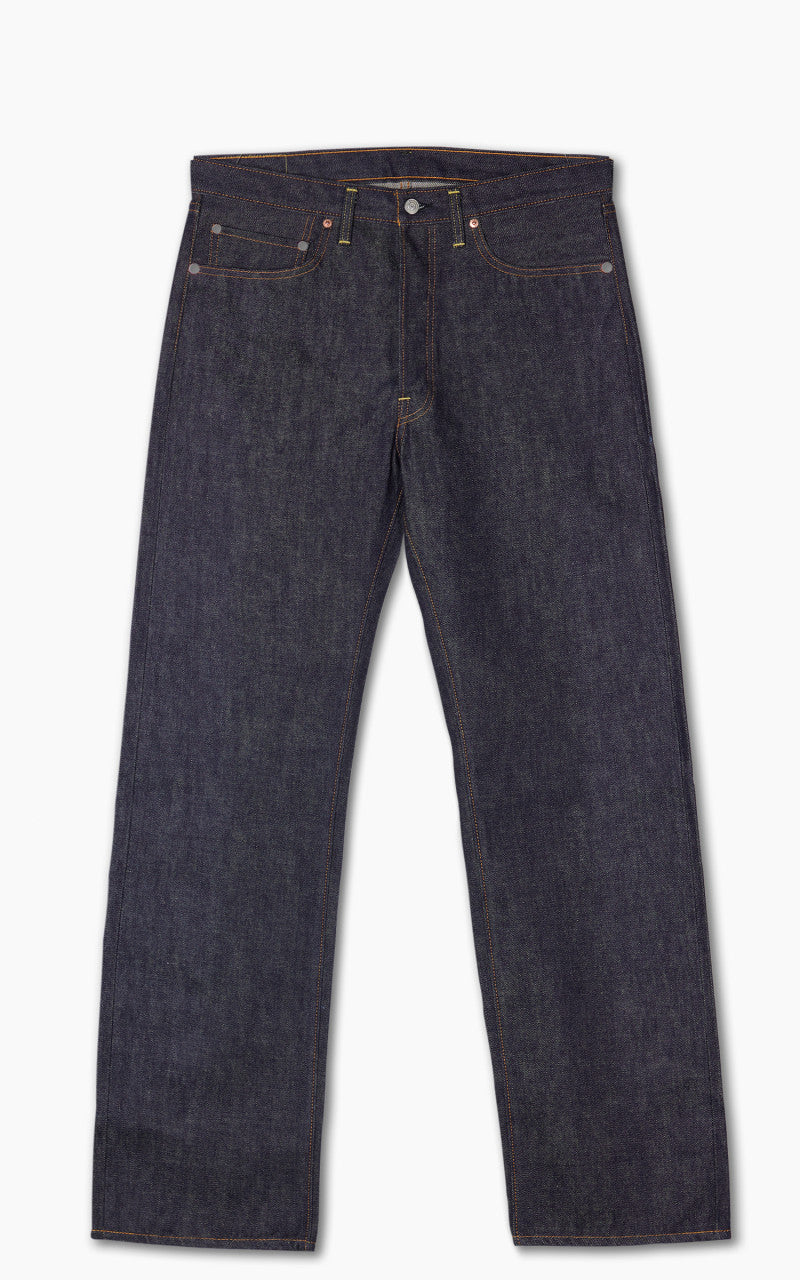 DENIME 로트 224 66 모델 진 셀비지 언워시드 인디고 14.5oz