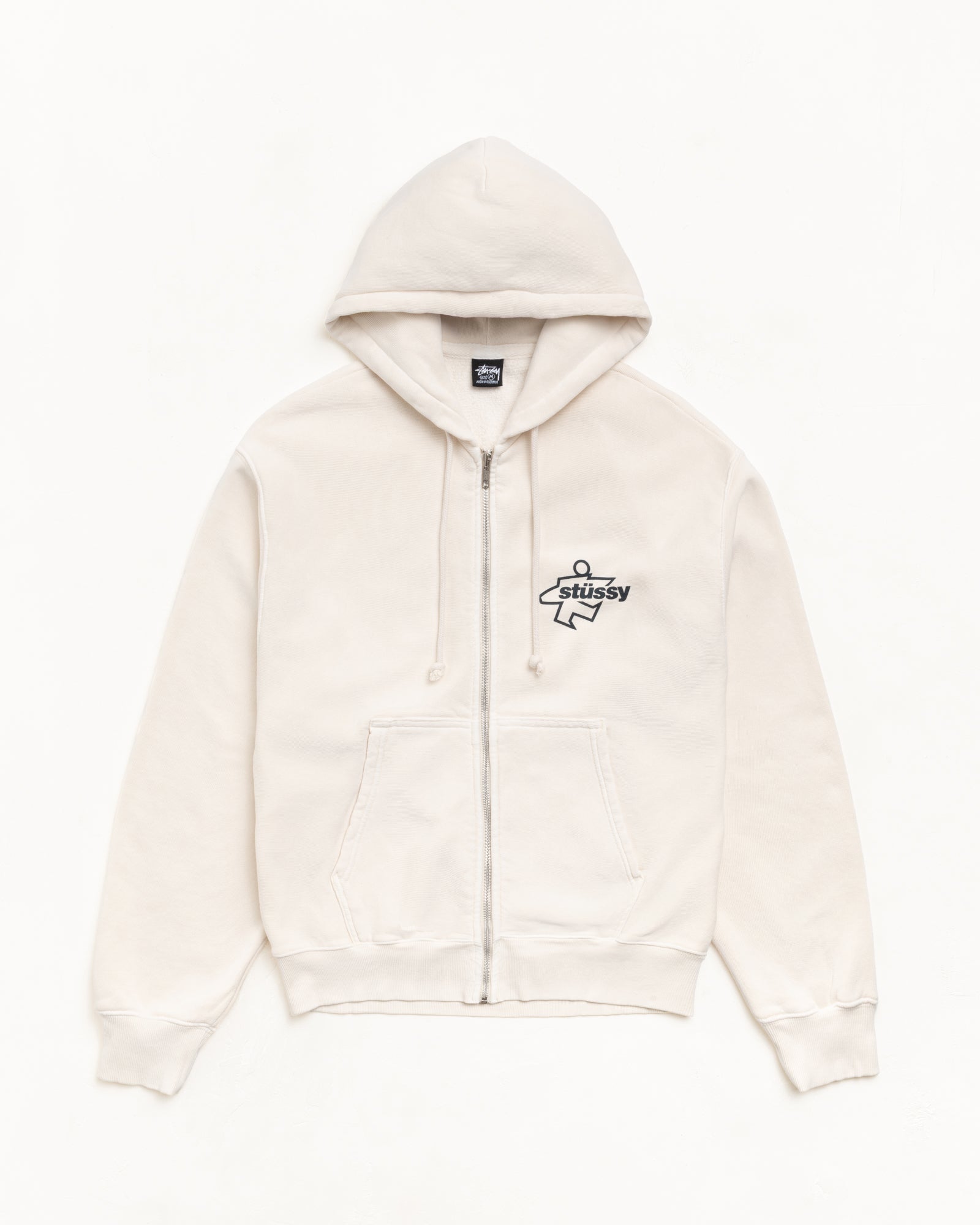 STUSSY 서핑 사이즈 집 후드티
