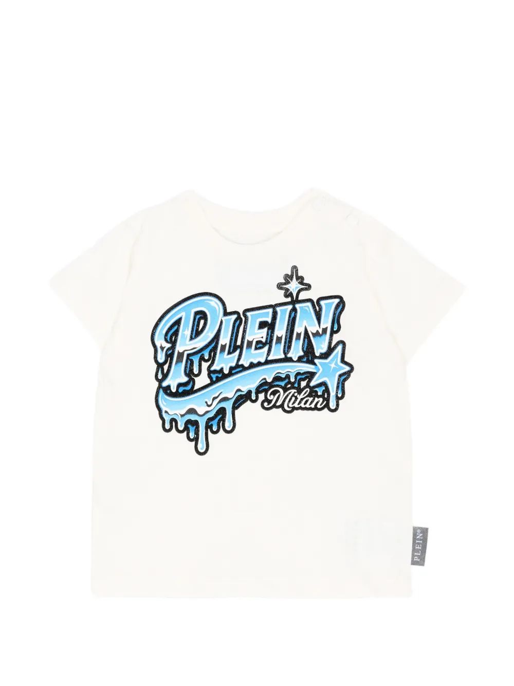 Philipp Plein Kids 로고 프린트 면 티셔츠
