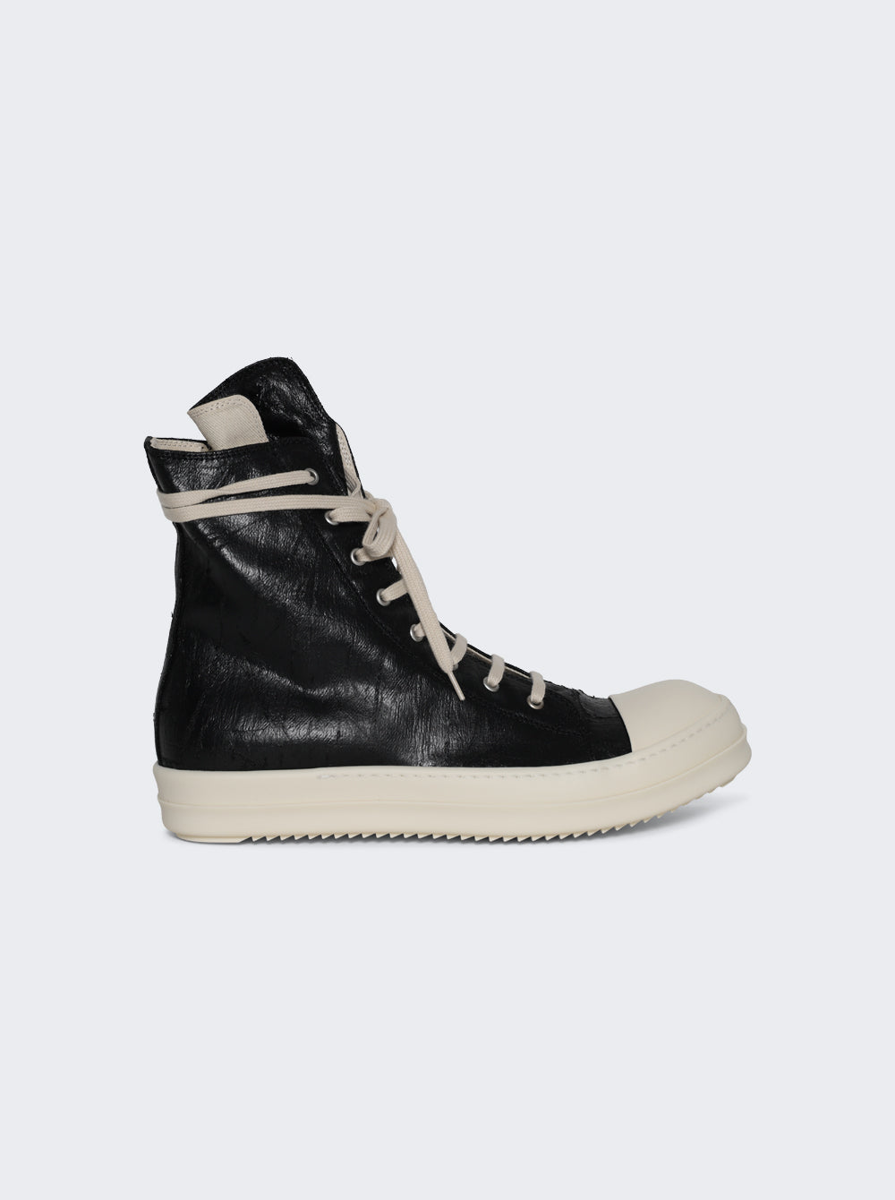 RICK OWENS DRKSHDW 타워 하이 메가크러스트 데님 스니커즈