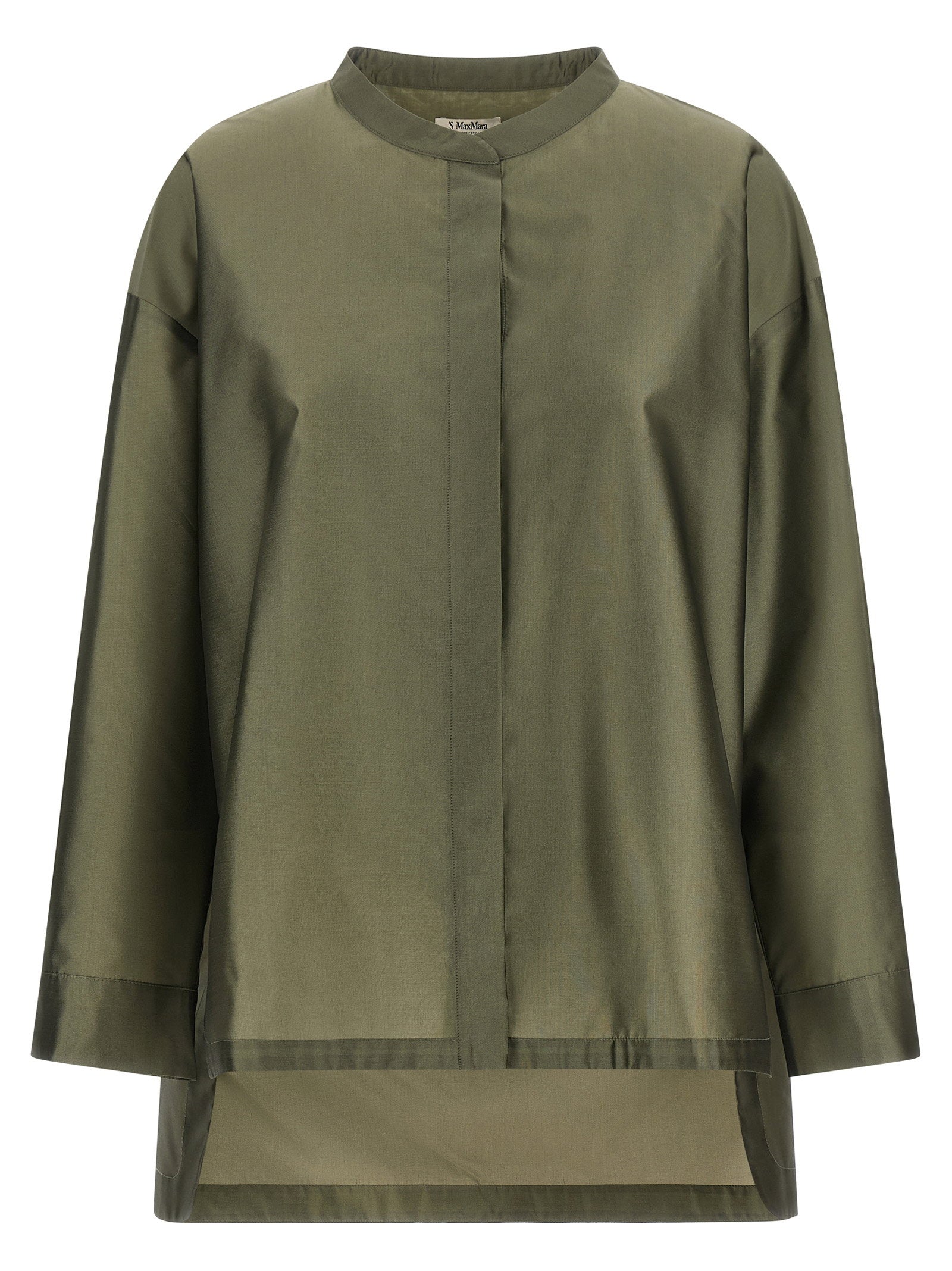 MAXMARA'S 실크 블렌드 오간자 셔츠