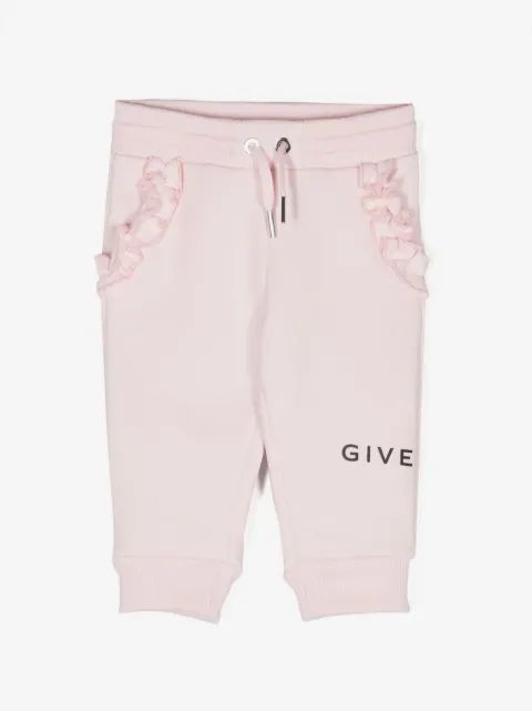 Givenchy Kids 로고 프린트 디테일 트랙 팬츠