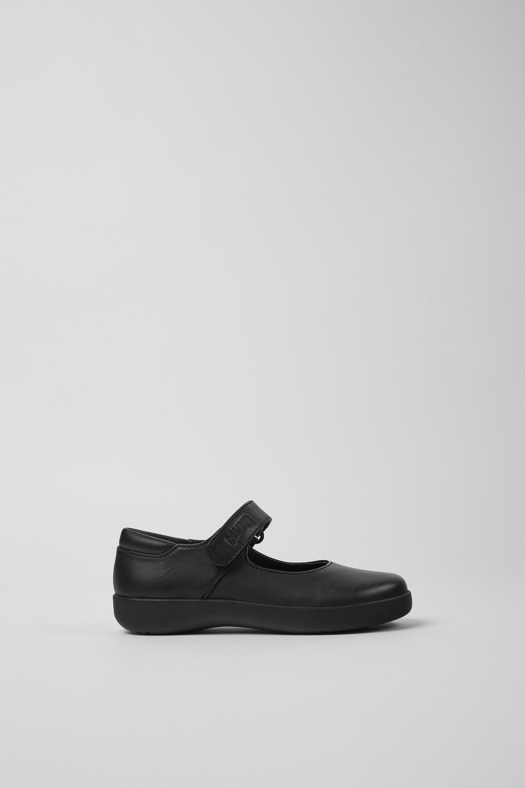 CAMPER 스파이럴 코멧 블랙 가죽 슈즈 키즈