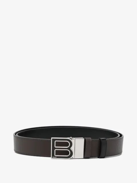 Bally B 로고 가죽 벨트