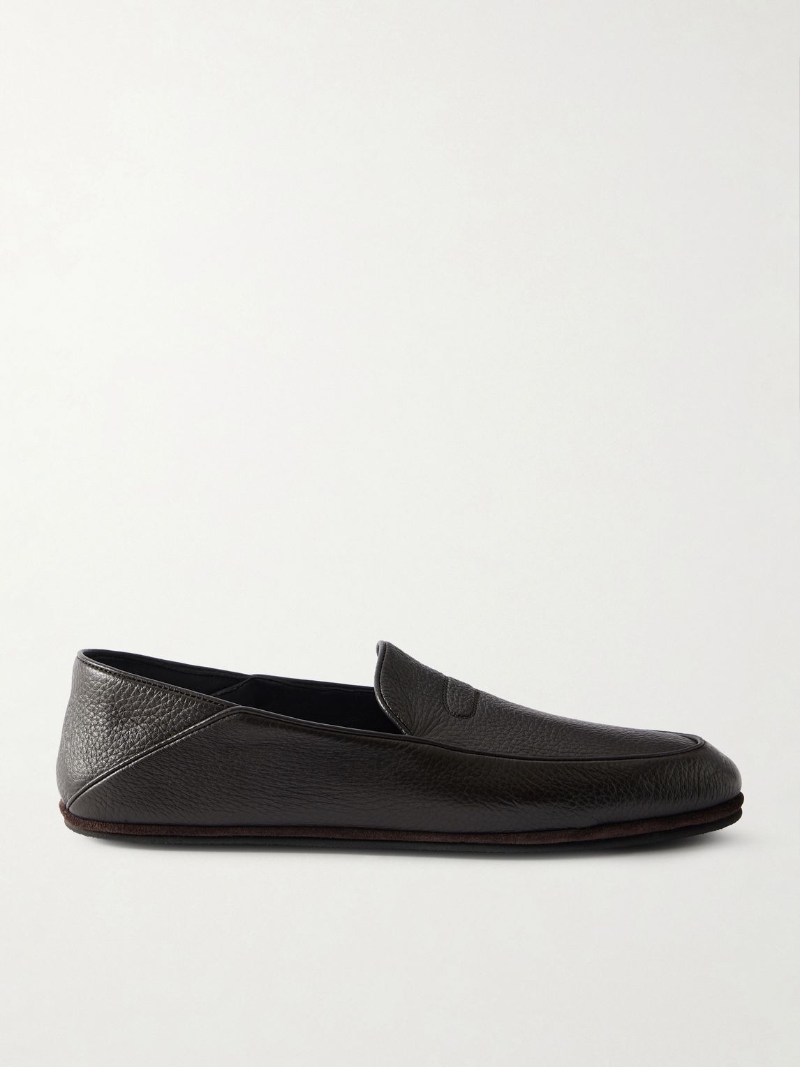 JOHN LOBB 킹스턴 II 접이식 힐 풀 그레인 사슴 가죽 로퍼