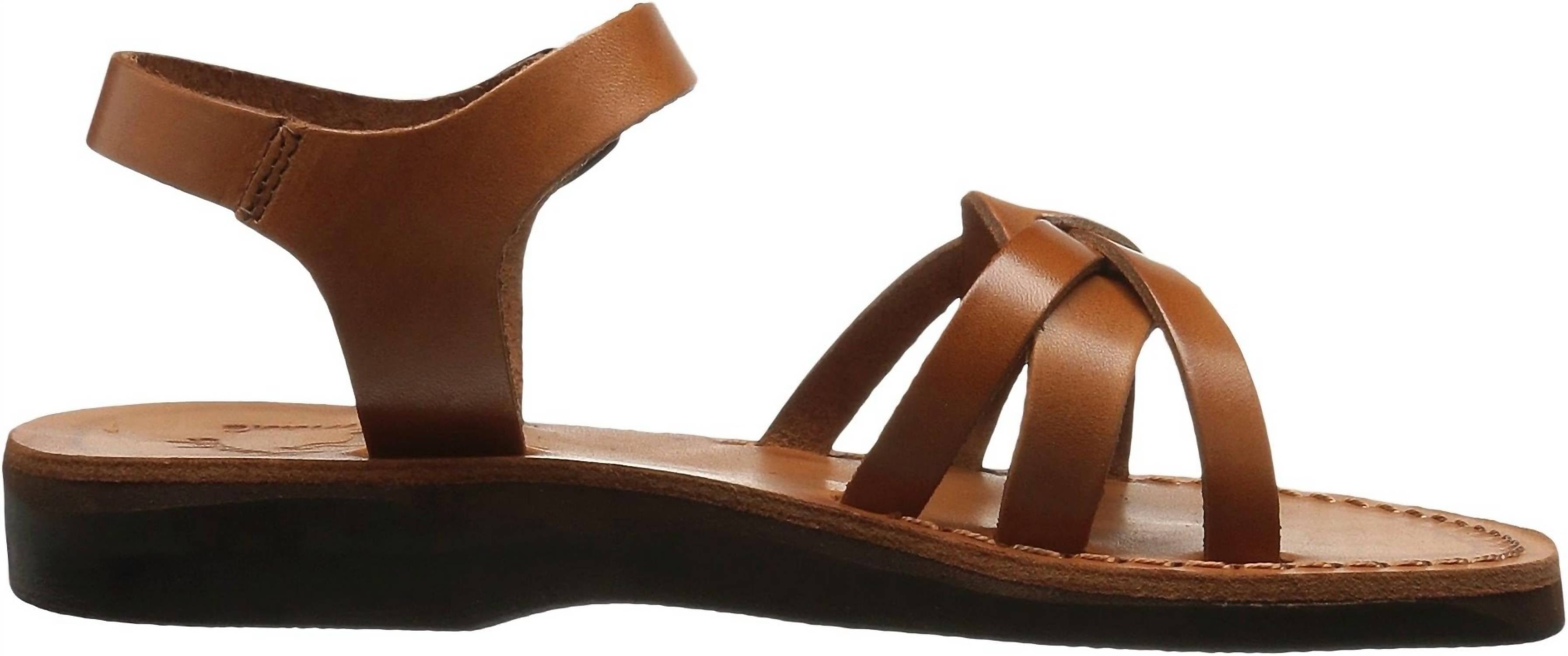 JERUSALEM SANDALS 미리암 가죽 슬링백 버클 샌들