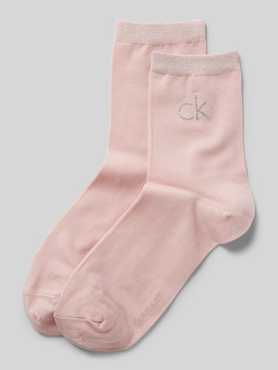 CK CALVIN KLEIN  라벨 프린트 양말 2팩