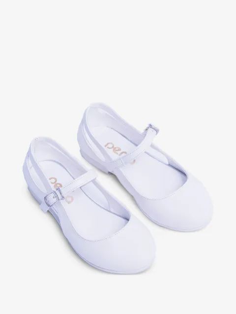 La Perla Kids 컷아웃 버클 장식 발레리나 슈즈