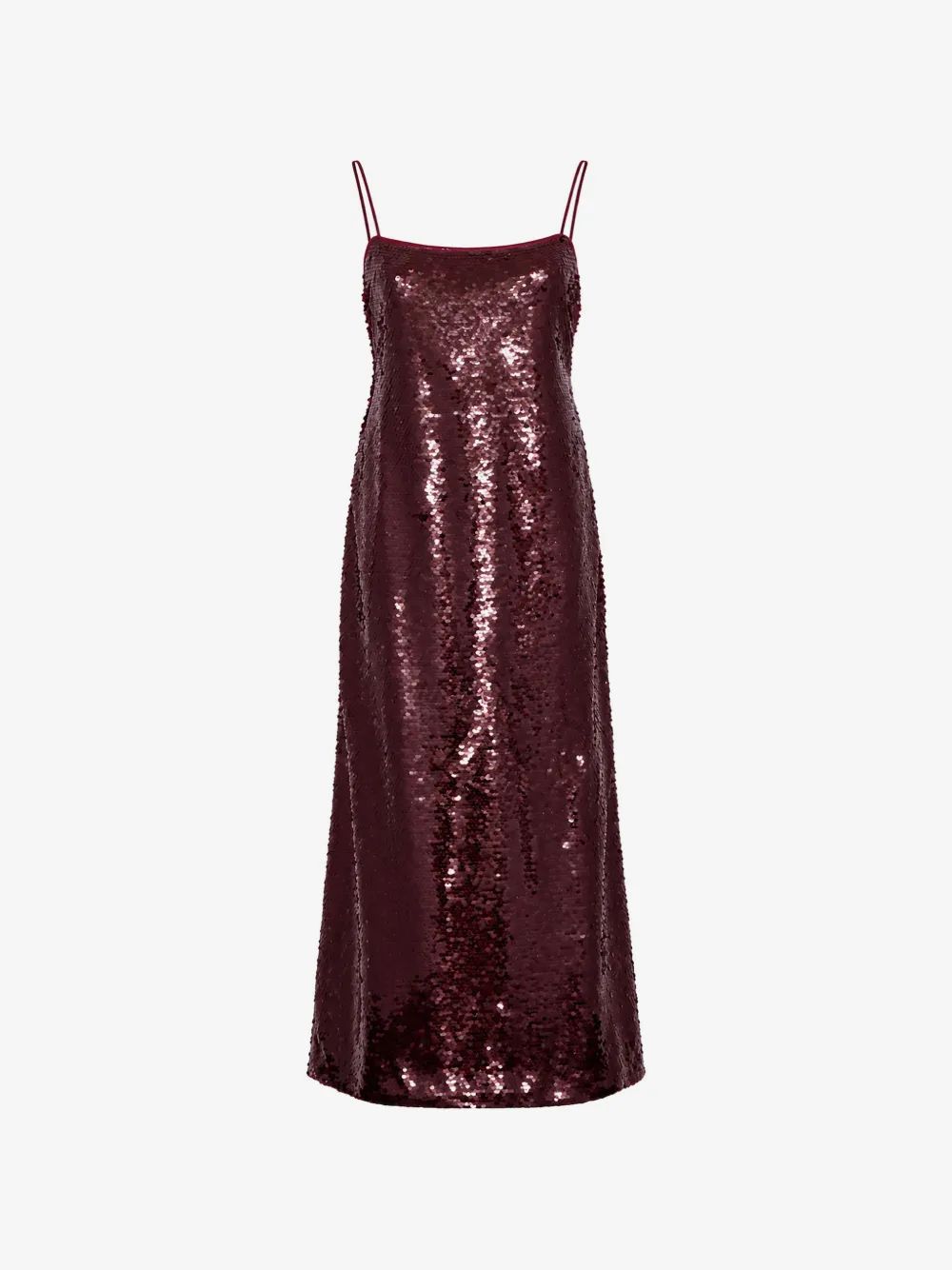 ALBERTA FERRETTI 스팽글 장식 스파게티 스트랩 맥시 드레스