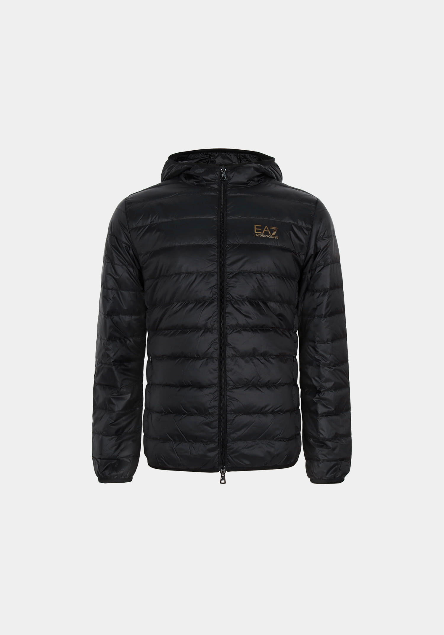 EMPORIO ARMANI 엠포리오아르마니 EA7 블랙 트레인 코어 패커블 후드 덕 다운 자켓 8NPB24 PNGPZ 0208
