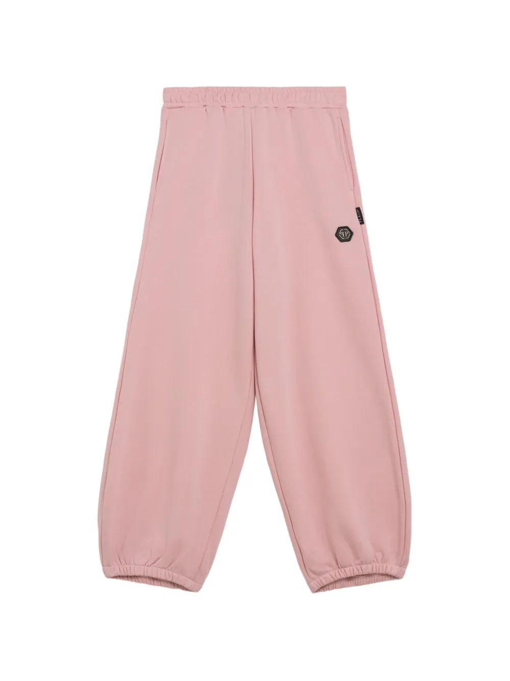 Philipp Plein Kids 로고 플라크 엘라스틱 트랙 팬츠