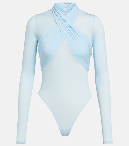 Draped Sheer Bodysuit | WARDROBE NYC | FETCHING