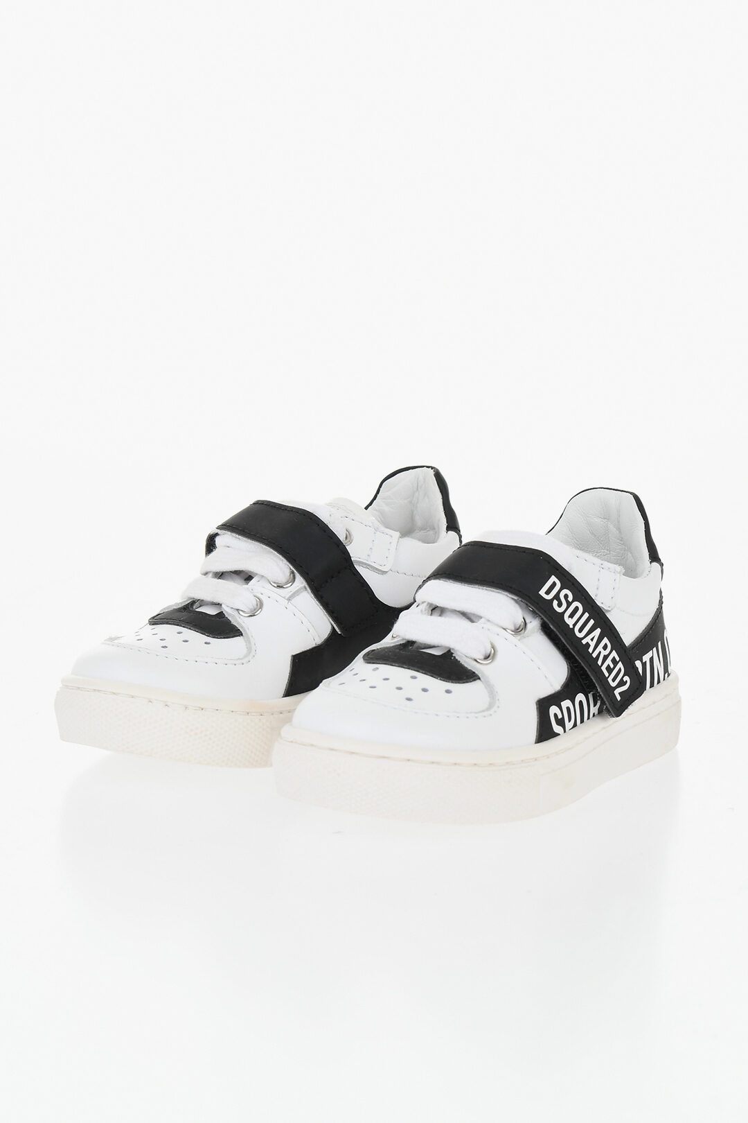 Dsquared 2 kids 투톤 레더 로우 스니커즈 SPORT EDTN.07