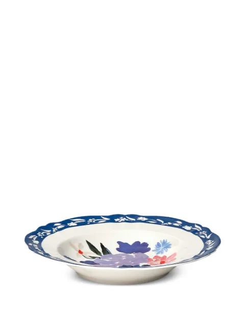 Bitossi 플로랄 프린트 스칼럽 엣지 수프 볼