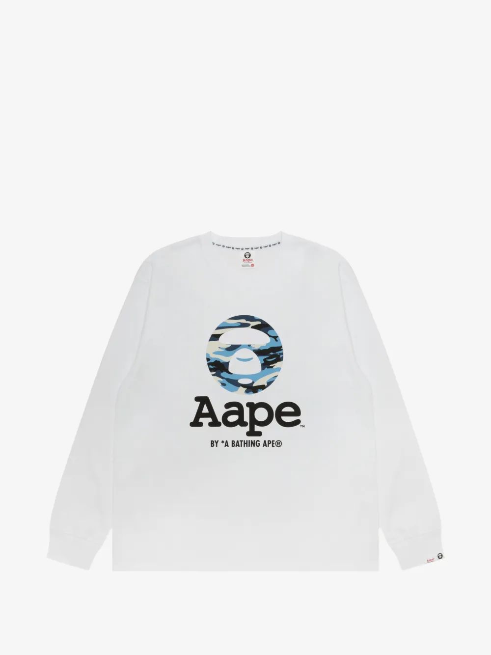 AAPE by A Bathing Ape AAPEUNVS 카모 프린트 로고 티셔츠
