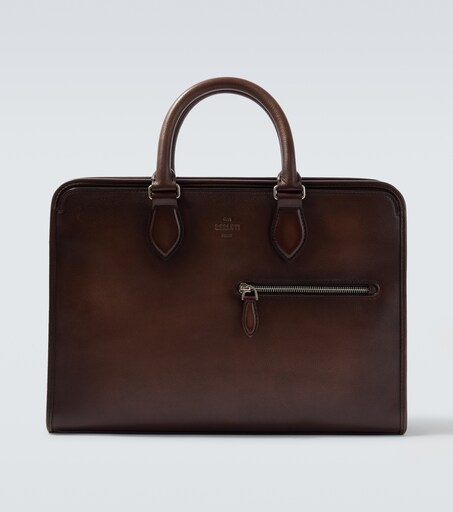 BERLUTI 앙주르 가죽 브리프케이스