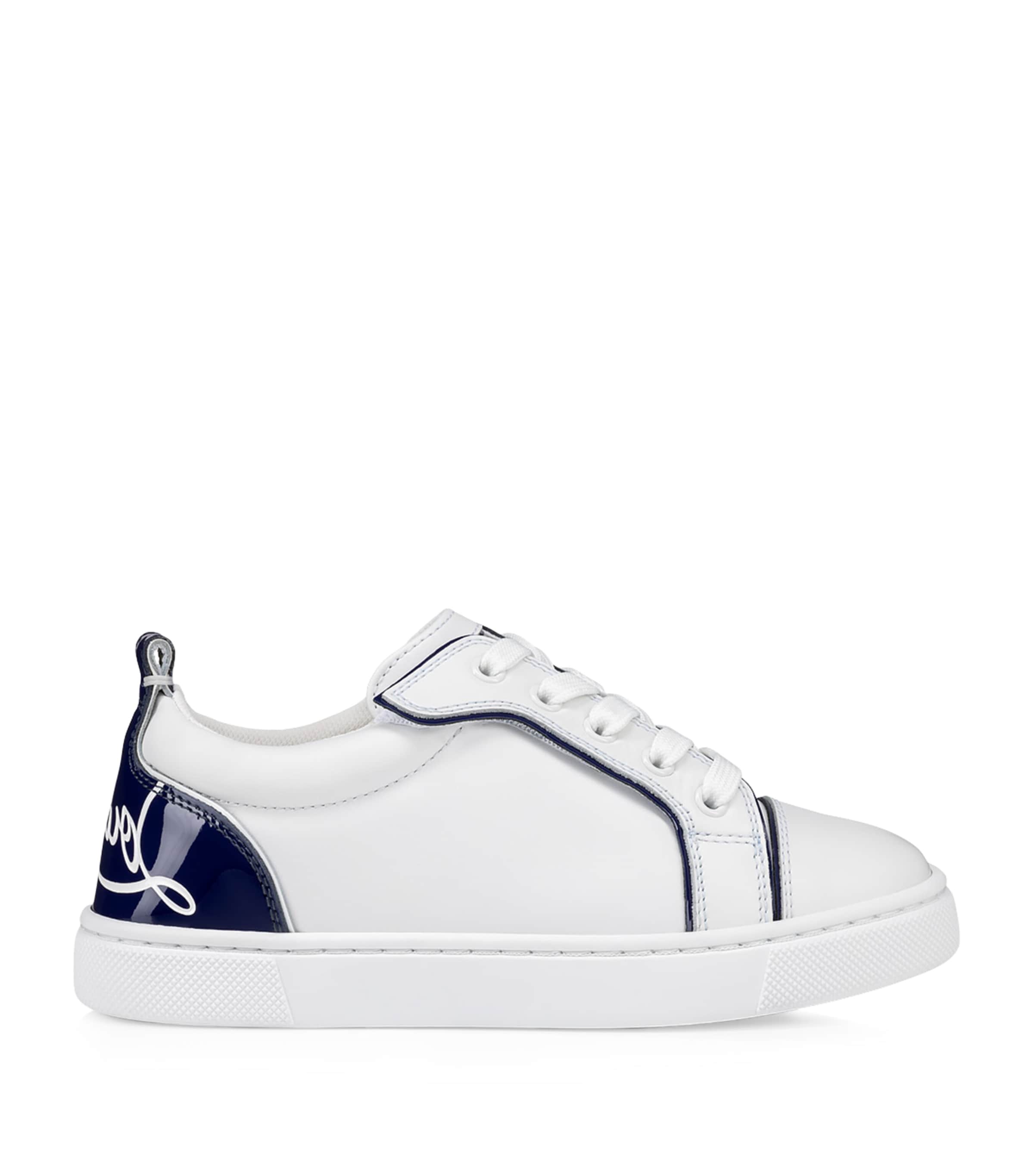 Christian Louboutin Kids 퍼니토 가죽 스니커즈
