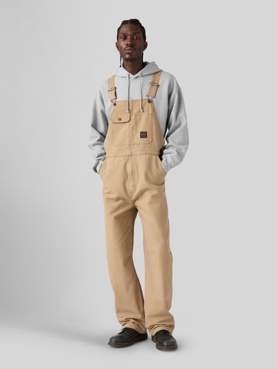 LEVI'S 타이거 모델 베이지 릴랙스 핏 멜빵 바지