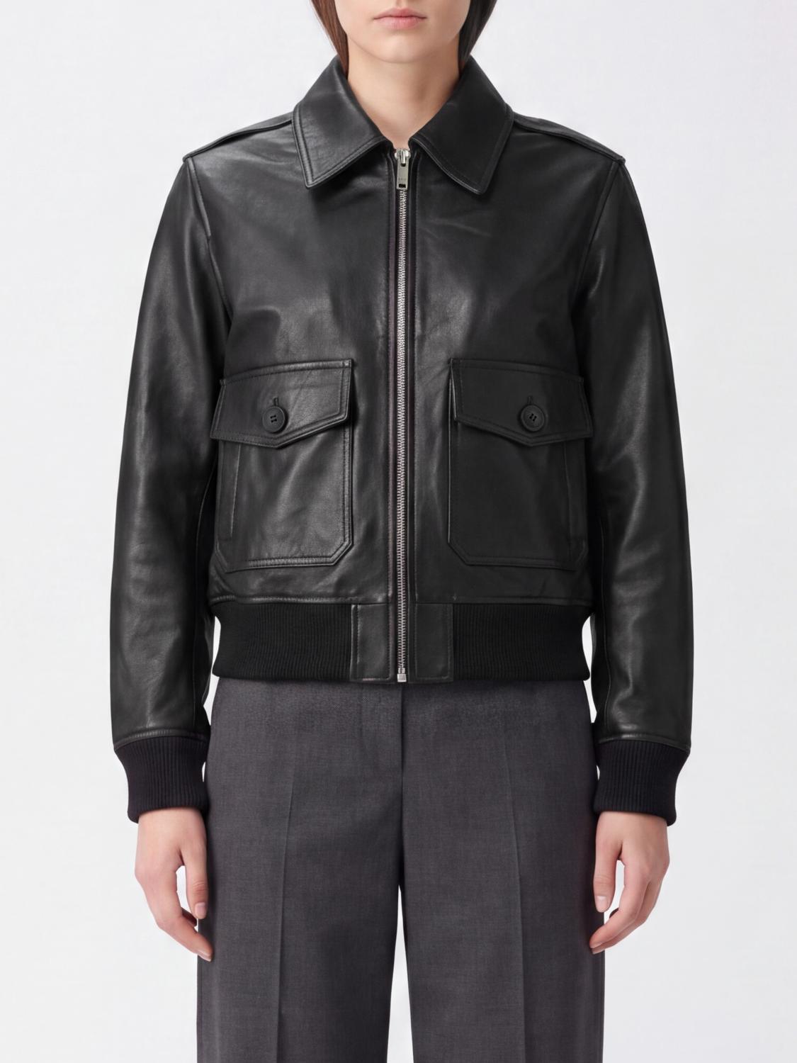 A.P.C. 소가죽 클래식 칼라 자켓