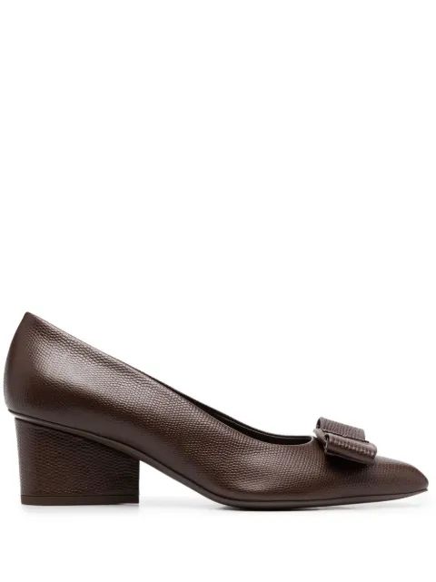 SALVATORE FERRAGAMO 60mm 보우 디테일 펌프