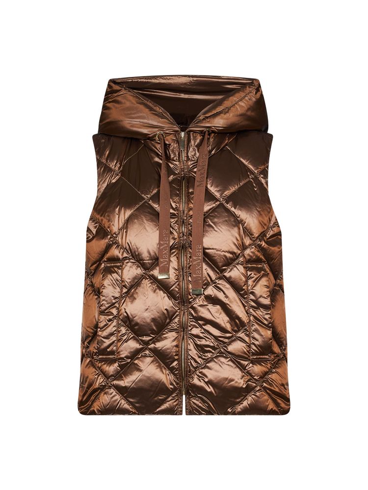 max mara the cube 퀼팅 후드 다운 자켓