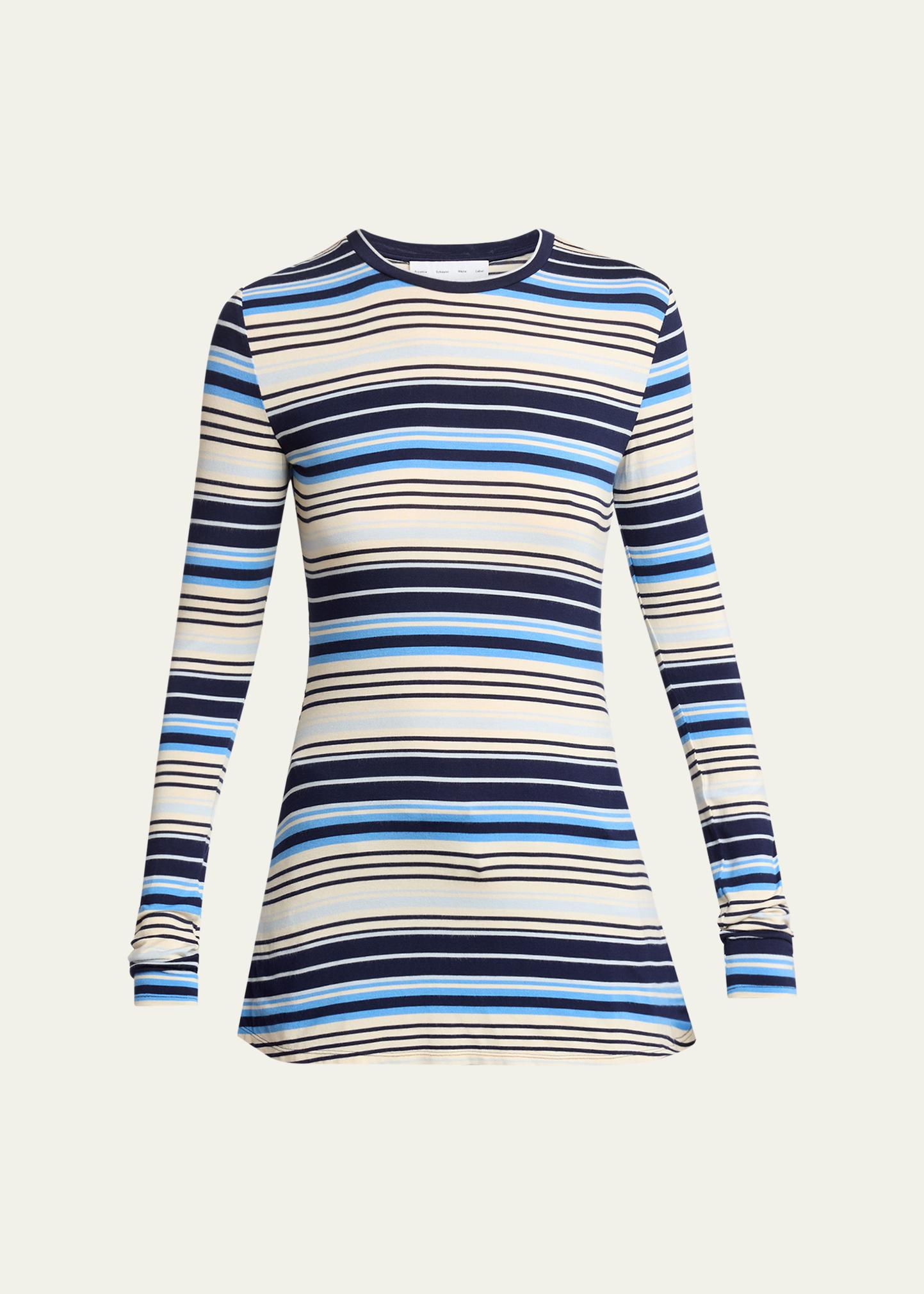 PROENZA SCHOULER 메이 스트라이프 저지 탑