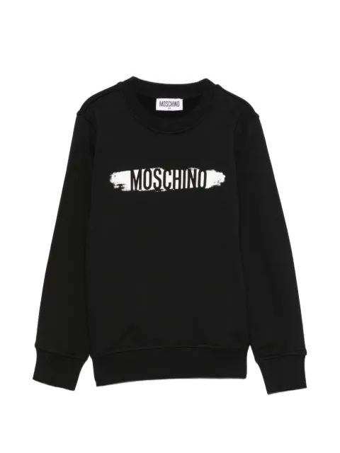 Moschino Kids 로고 프린트 스웨터
