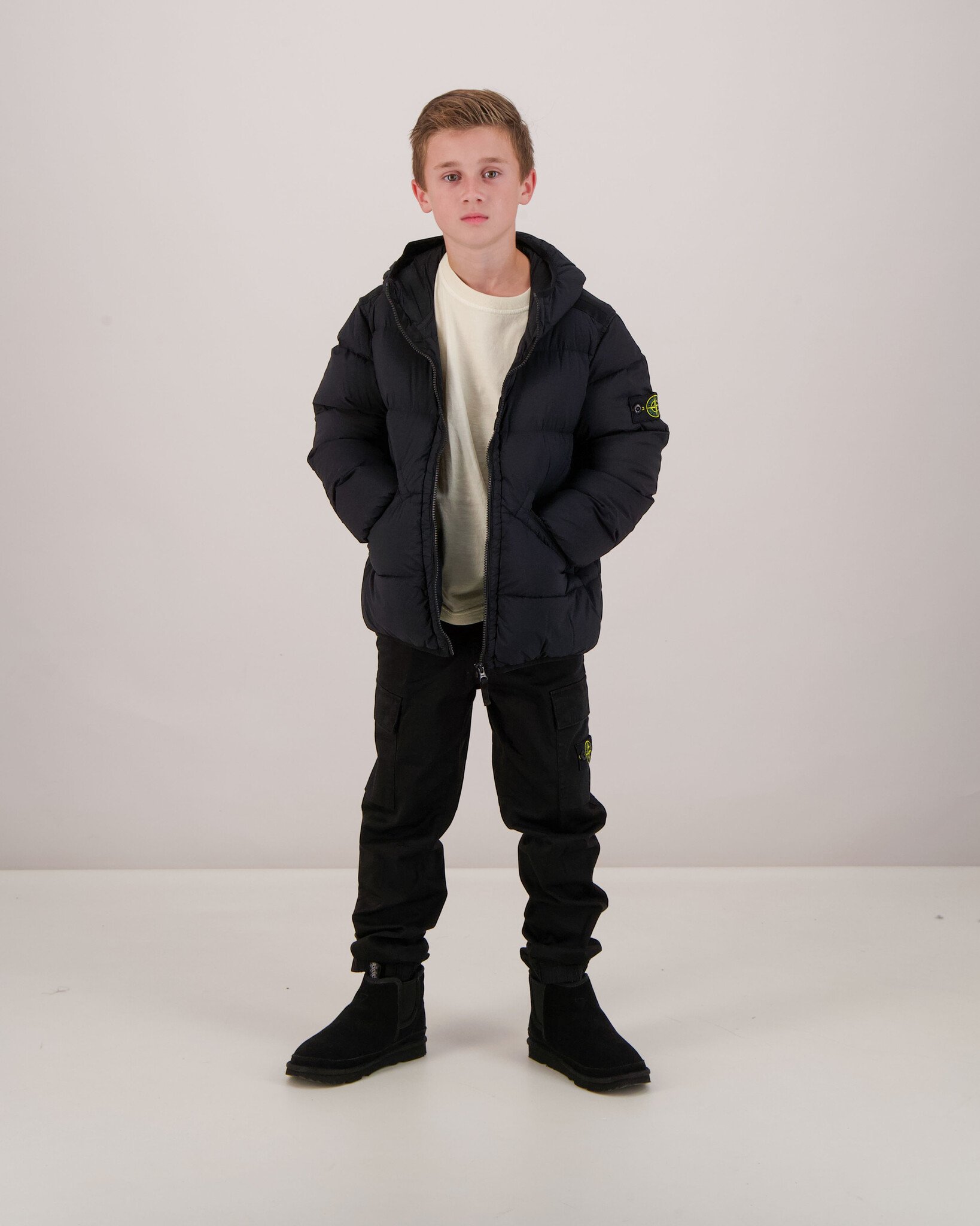 Stone Island Junior 4100017 숏 파카 재킷
