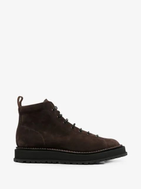 BUTTERO 에이디 레이스업 스웨이드 부츠