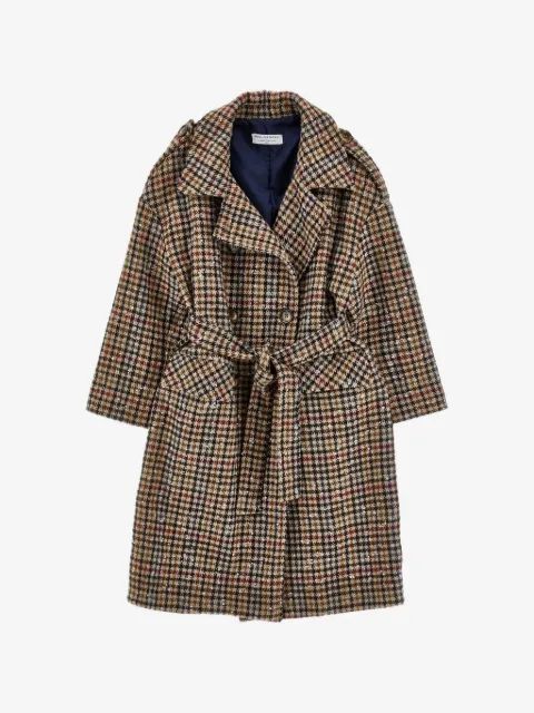 Philosophy Di Lorenzo Serafini Kids 체크 패턴 더블 브레스트 코트