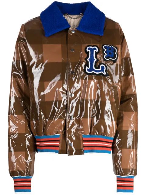 CHARLES JEFFREY LOVERBOY 체크 바시티 자켓