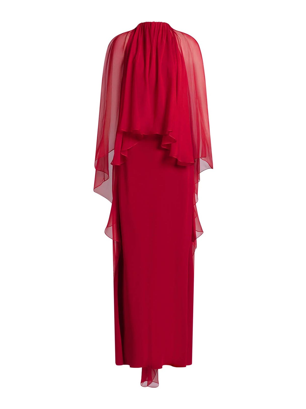 ALBERTA FERRETTI 엔버 사틴 롱 드레스